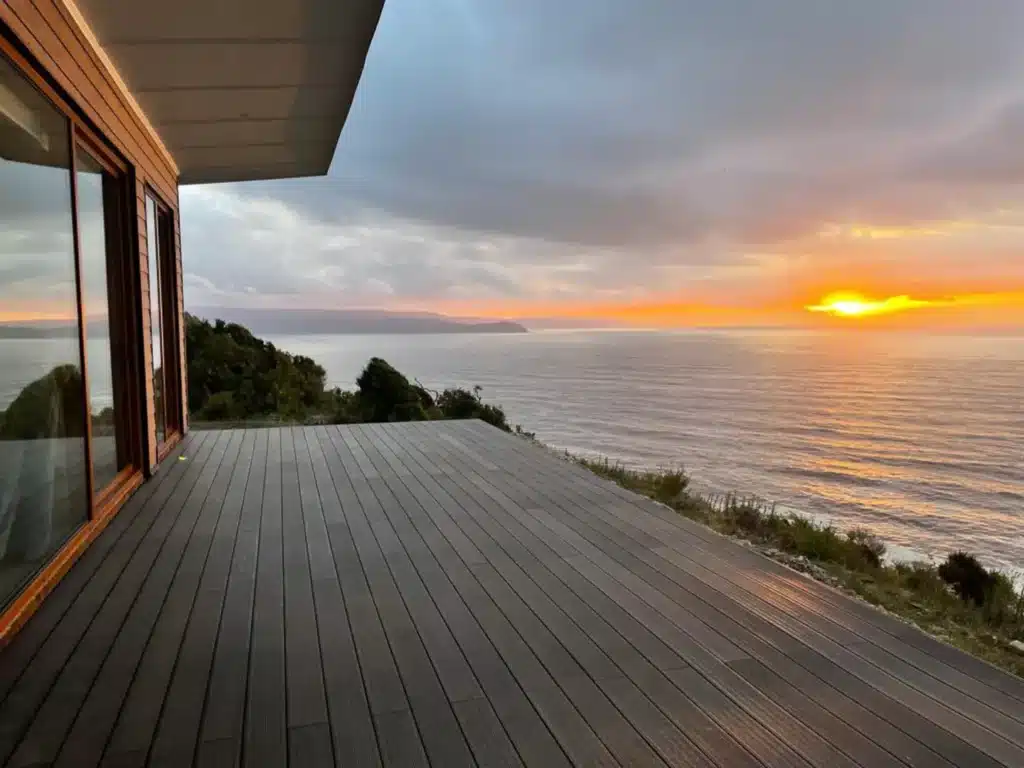 Ocean front accommodation in Chile.