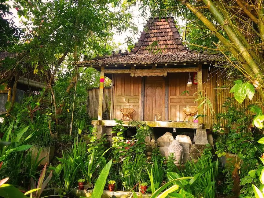 A cottage Airbnb in Yogjakarta.