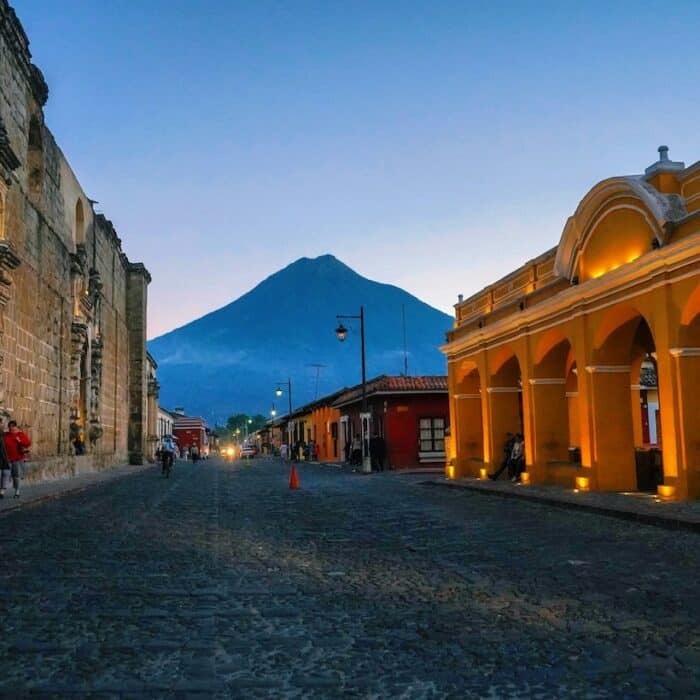 Antigua, Guatemala is a beautiful town surrounded by Volcanoes.