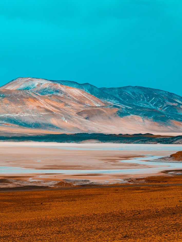 The Atacama desert in Chile.