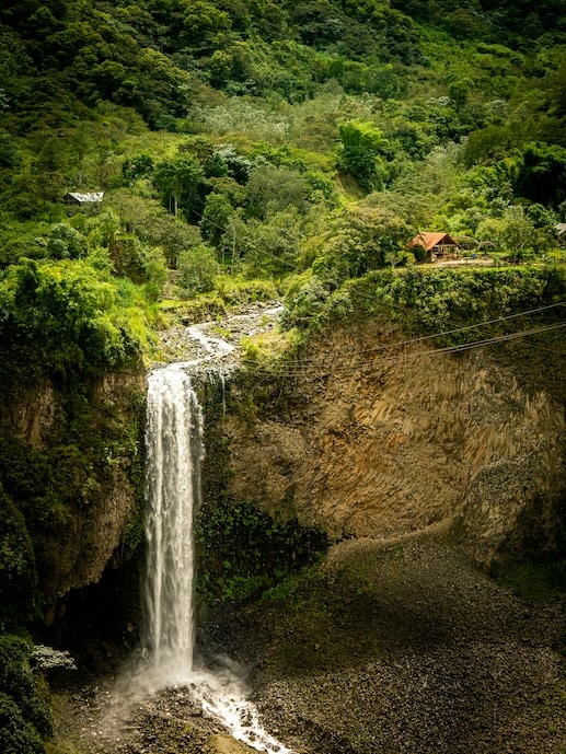 The gateway to the Amazon Bason in Ecuador.