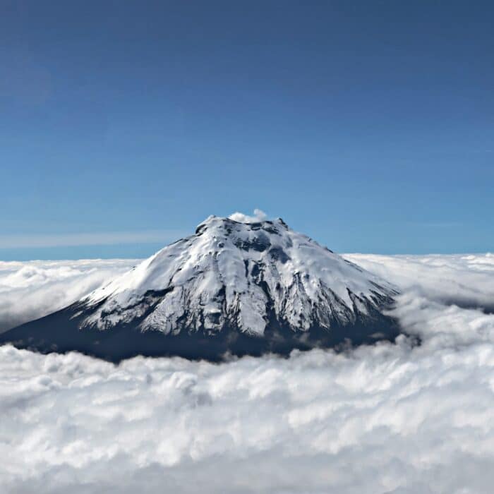 The Chimborazo volcano in Equador.