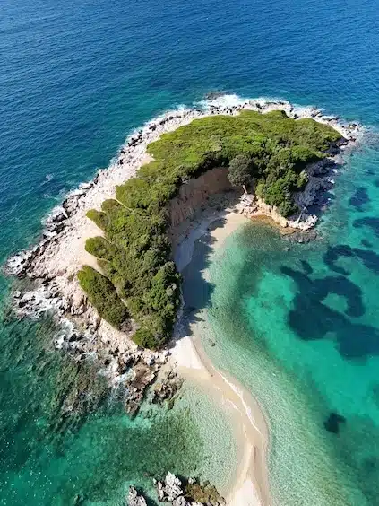 The Albanian Riviera is stunning and shares the same coastline as Greece but is way less visited.