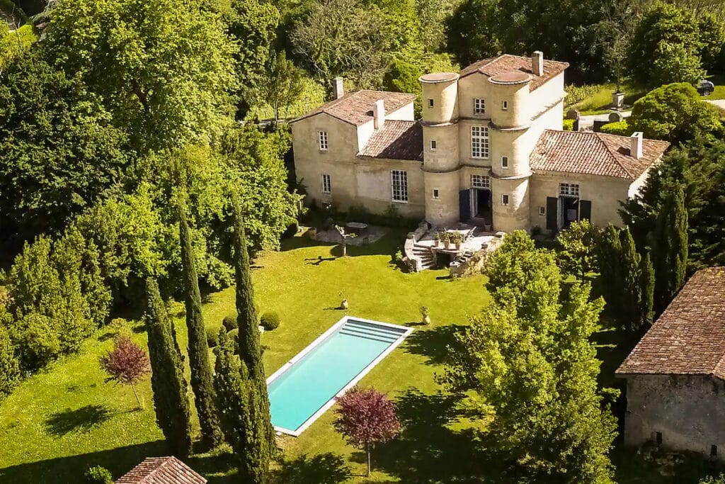 A private castle rental in France.