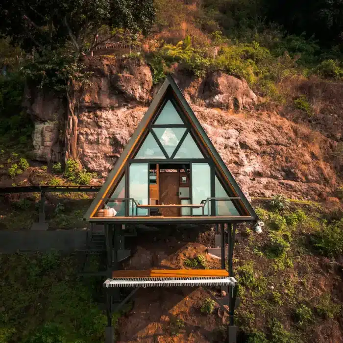 Stunning Airbnb overlooking lake Atitlan in Guatemala.