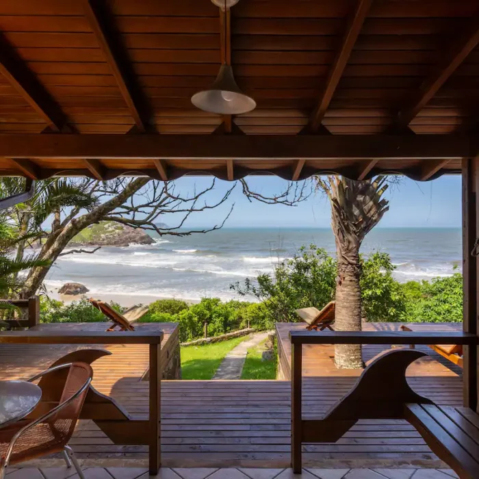 A private beachfront home rental in Florianopolis Brazil.